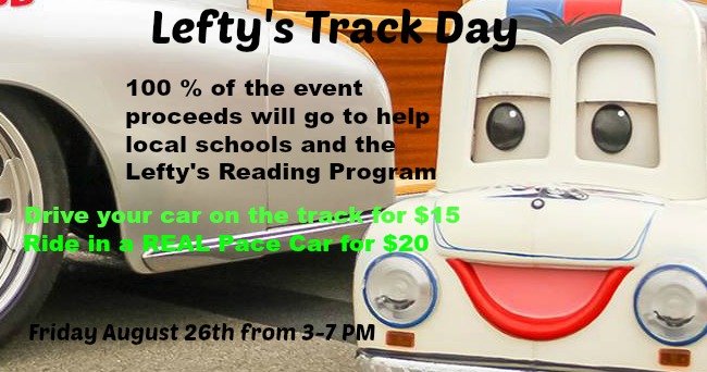 HELP SUPPORT LOCAL SCHOOLS BY TAKING A LAP AROUND THE TRACK