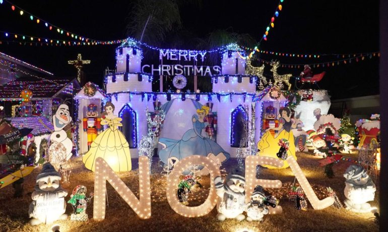 Fontana family's Christmas light display becomes holiday must-see